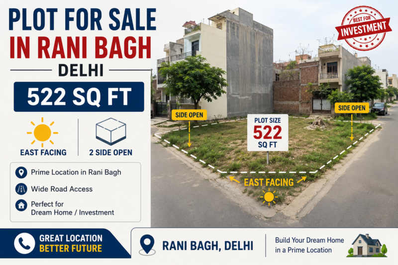 Plot For Sale In Rani Bagh Delhi